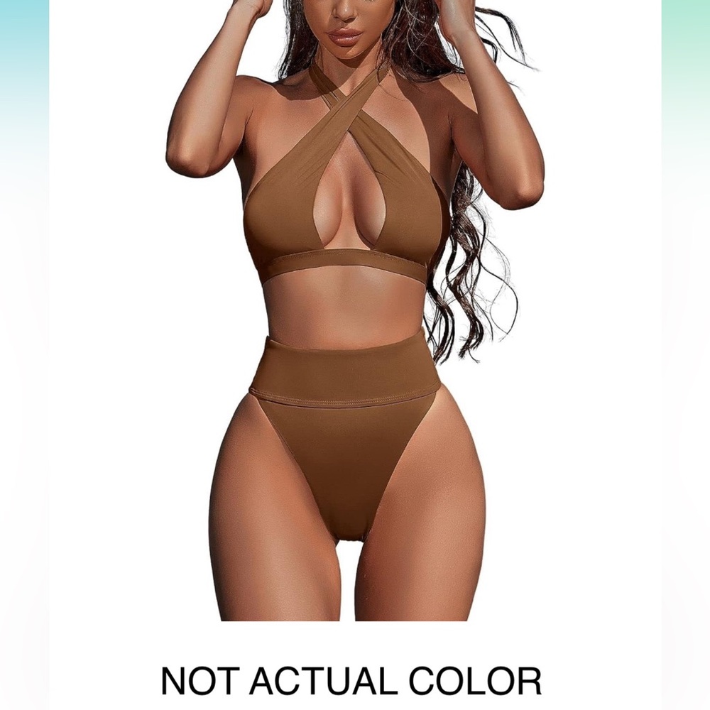 NWT QINSEN 2 piece bathing suit